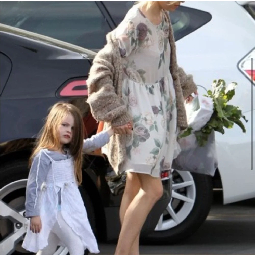 ANINE BING • Cream floral mini dress • Small - Picture 3 of 10